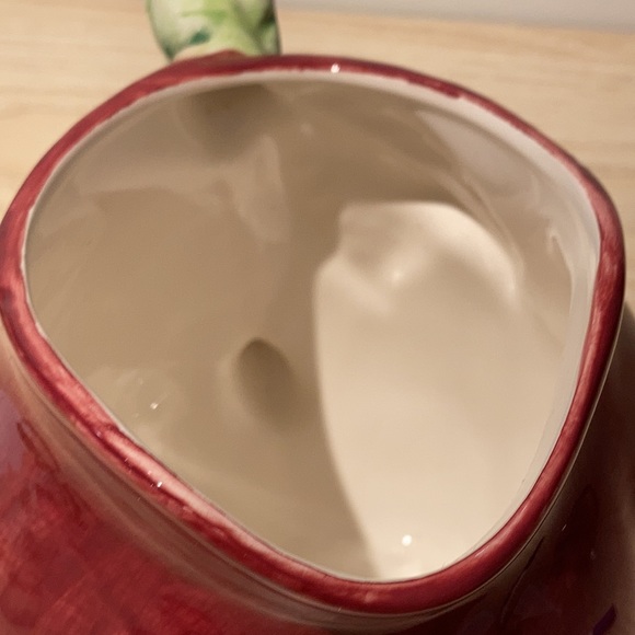 Ceramic apple pitcher hand painted - Picture 15 of 16